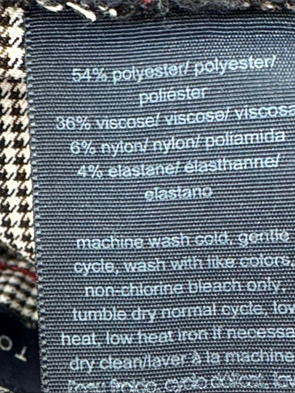 Tommy Hilfiger women's vintage pants feature a small houndstooth pattern Size 10 - Picture 6 of 6